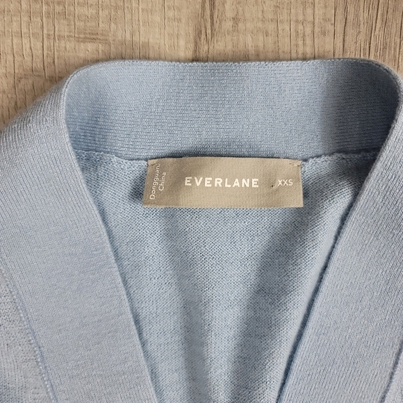 The Cotton–Merino Sweater Vest Steel Blue - Picture 7 of 9